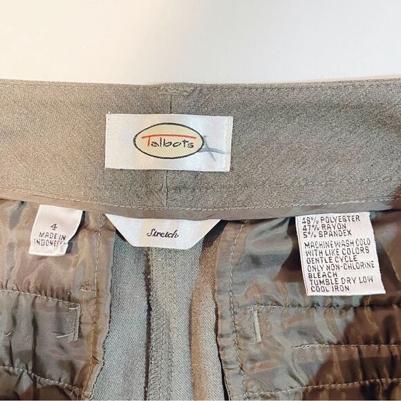 Talbots Stretch Straight Leg Dress Pants - Picture 3 of 3